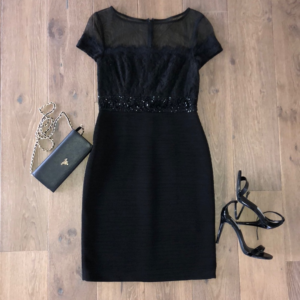 Special occasions dress black size 6 lace sequins